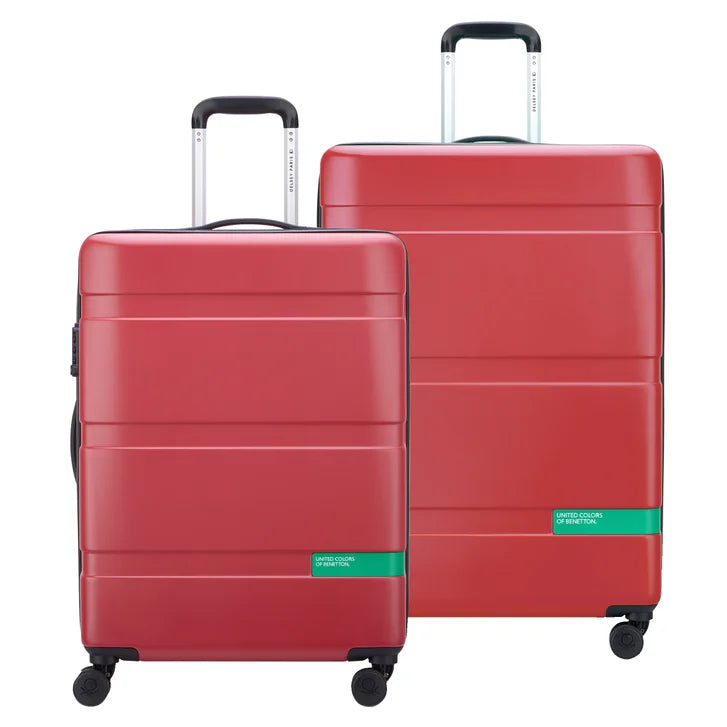 United Colors of Benetton X Delsey Paris Now! 2-piece Check-in Spinners Hardside Set