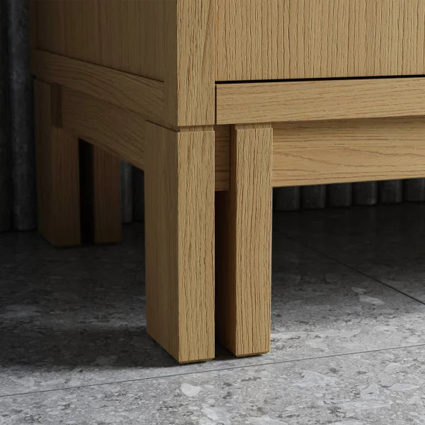 Kohler Solive Bathroom Vanity with Sink and Quartz Top in Oak