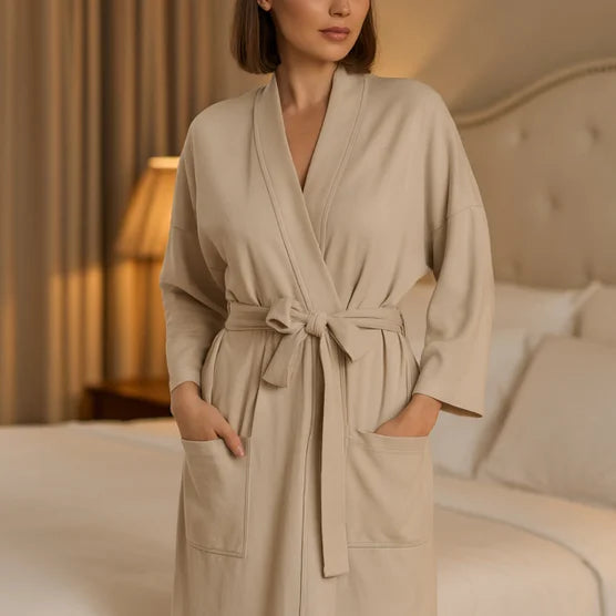 Pure Fiber Serenity Organic Cotton Kimono Robe