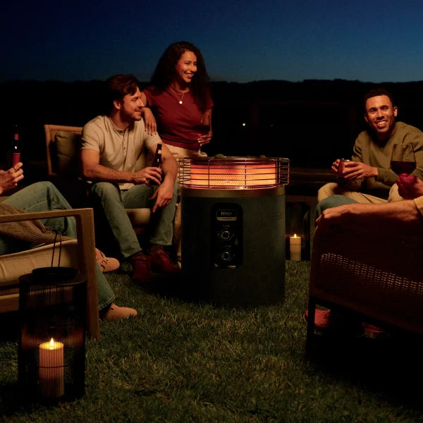 Ninja Fireside360 Outdoor Heater & Fire Pit and Top Cover Bundle