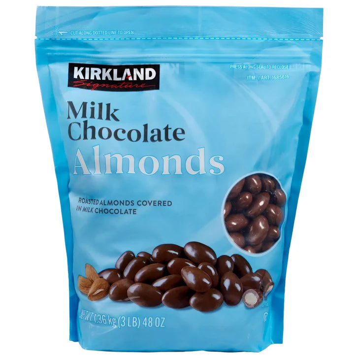 Kirkland Signature Milk Chocolate Covered Almonds, 48 oz