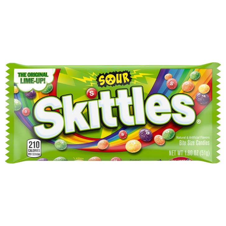 Skittles Bite Size Candy,  Sour, 1.8 oz, 24-count