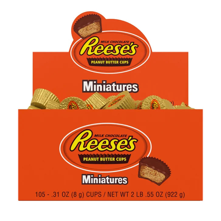Reese's Peanut Butter Cups, Miniatures, 0.31 oz, 105-count