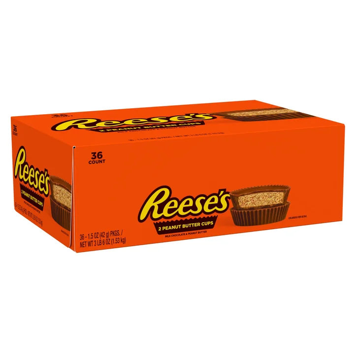 Reese's Peanut Butter Cups, Milk Chocolate, 1.5 oz, 36-count