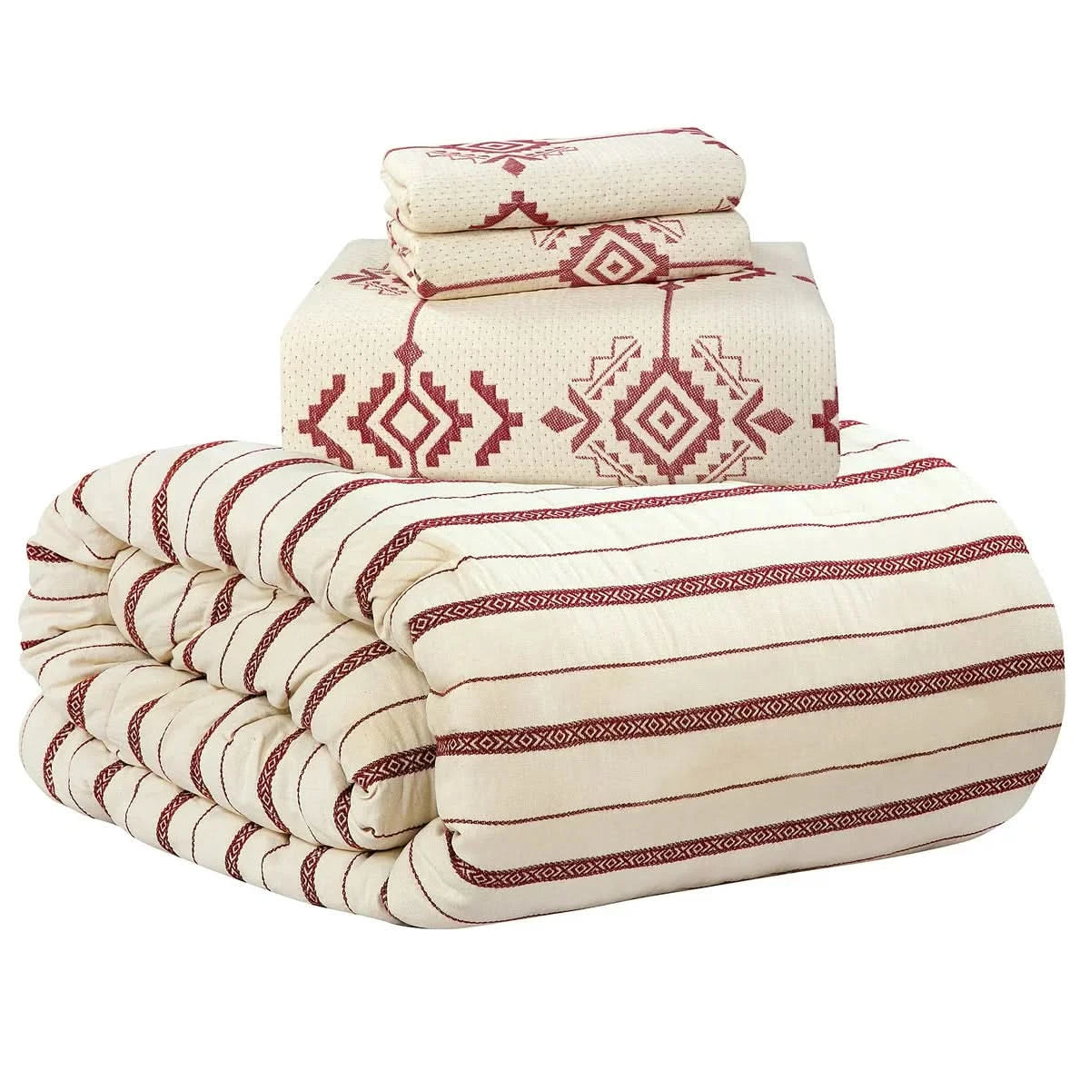 Heritage Threads 4-Piece Coverlet Set with Comforter
