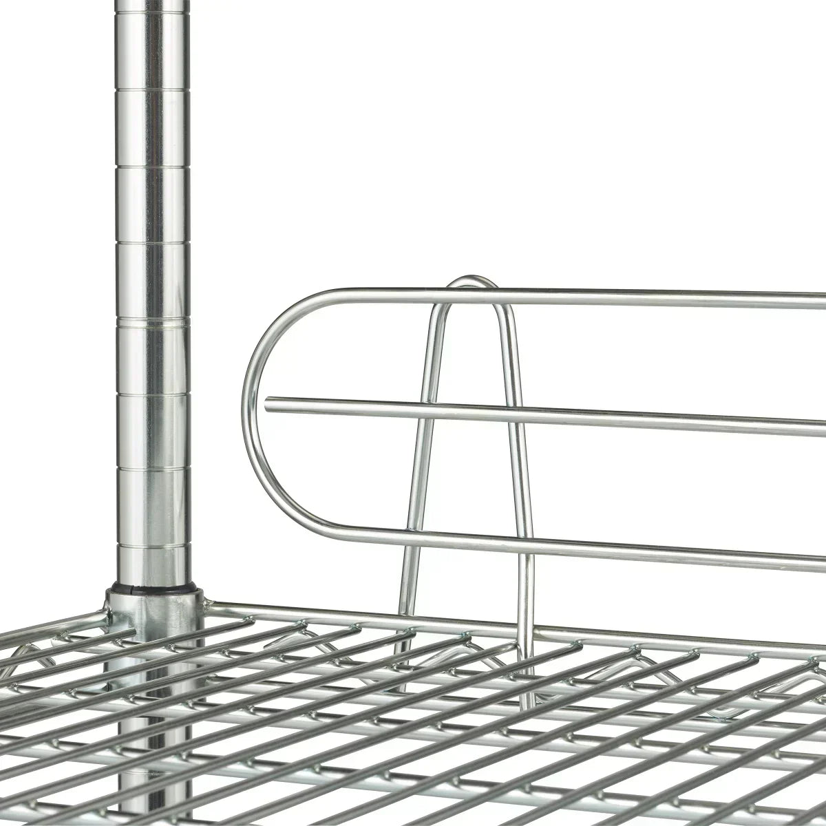 TRINITY EcoStorage 4-Tier Wire Shelving Rack with Wheels, 48" x 18" x 72" , NSF, Chrome Color