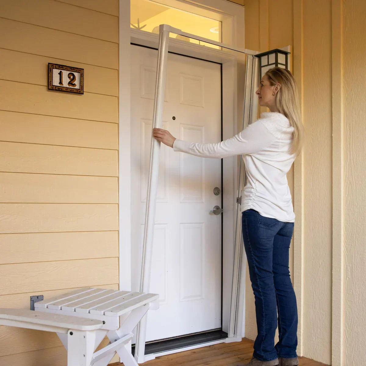 Cool Retractable Screen Door for Single Door Opening