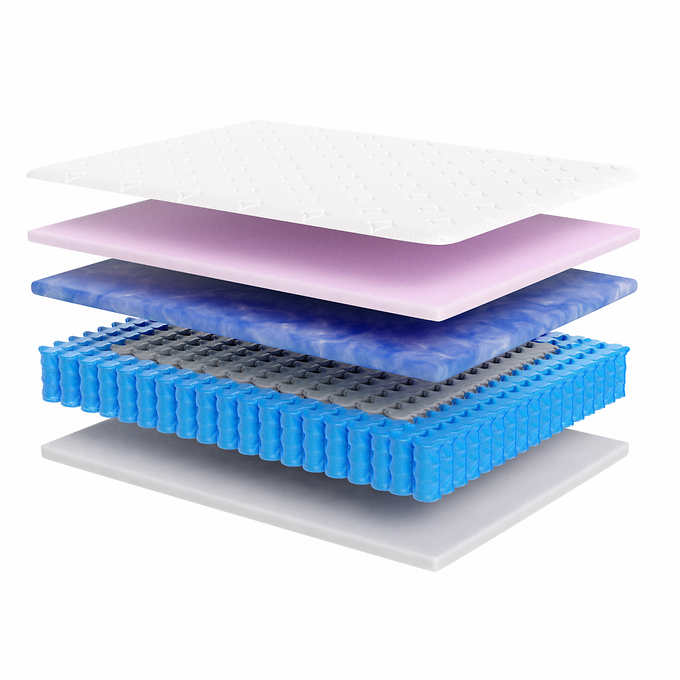 Ghostbed Hybrid 12" Medium-Plush Mattress with Luxury Adjustable Base