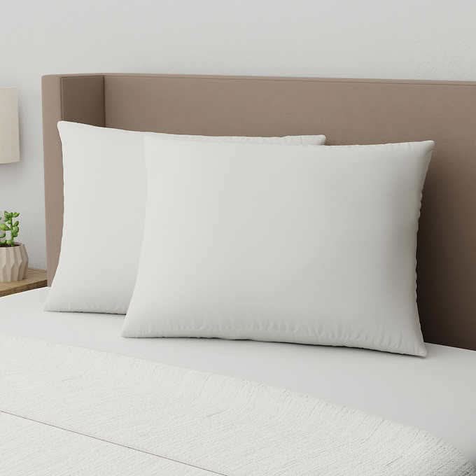 AllerEase Organic Cotton Top Allergy Protection Pillow, 2-pack