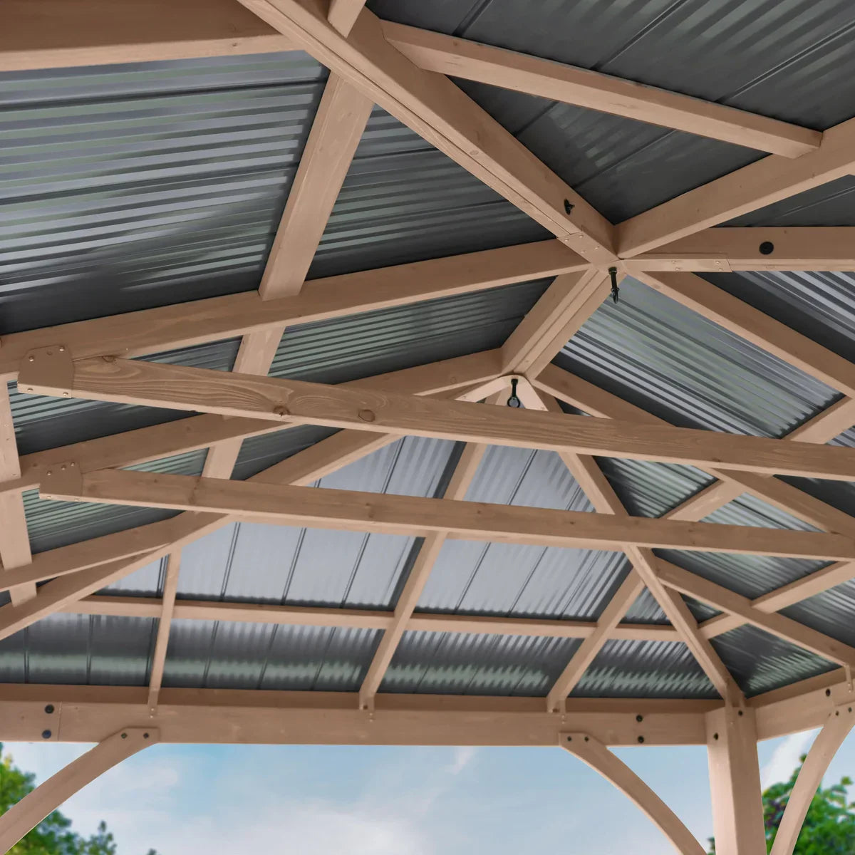 Yardistry 12' x 14' Gazebo with Aluminum Roof