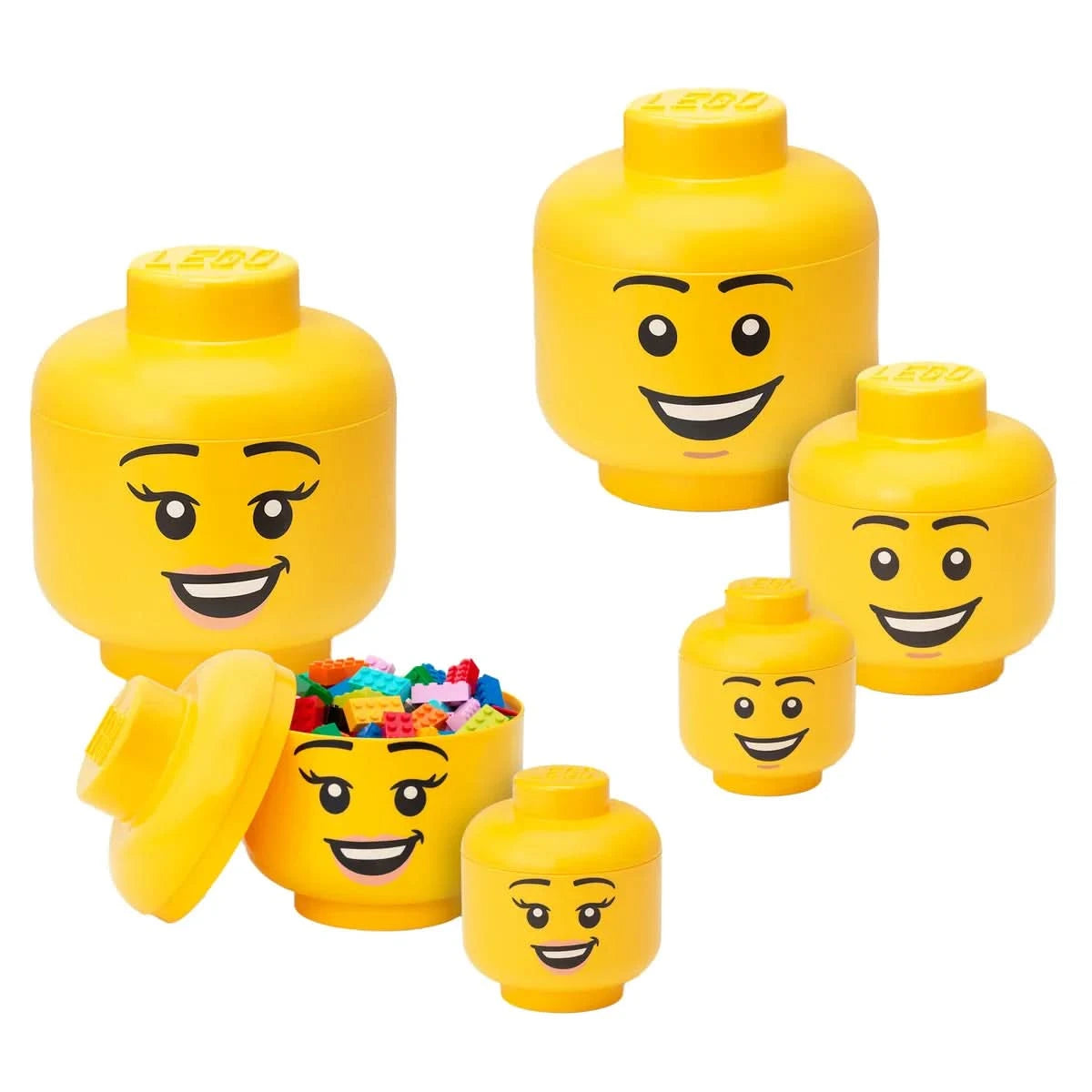 LEGO Storage Head Set, 6-pieces