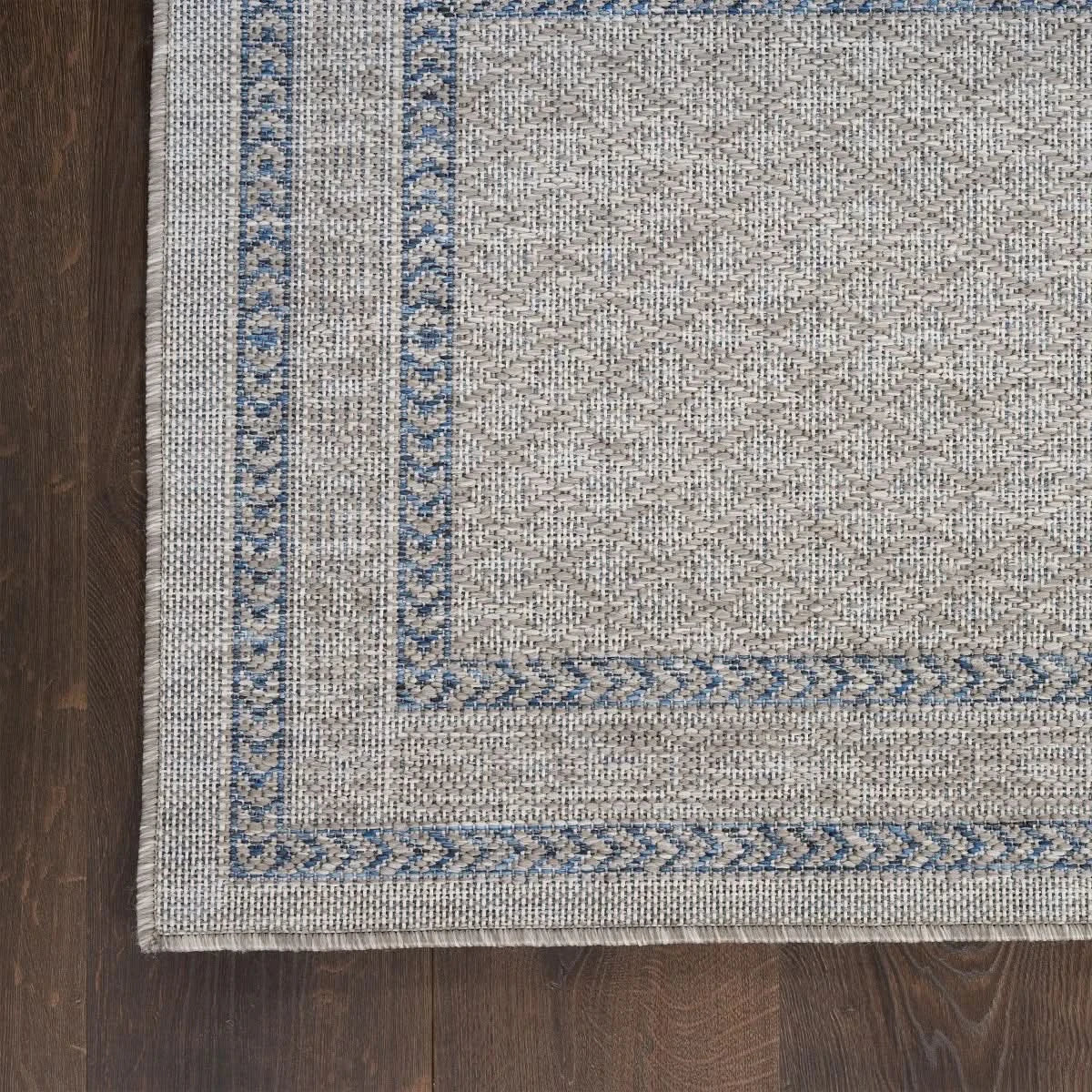 Nourison Garden Spring Indoor/Outdoor Rug Collection, Meadow Gray