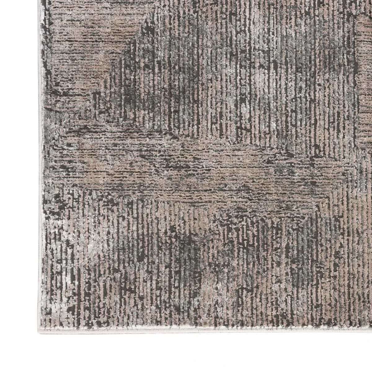 Calvin Klein Luminosity Black Ivory Area Rug, 5'3" x 7'3"