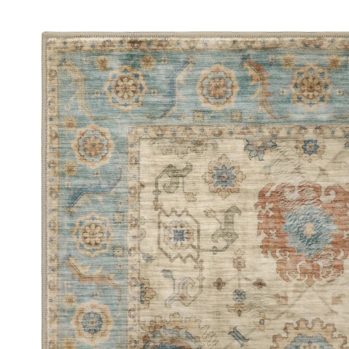 Wyatt & Ash Washable Washable Indoor Area Rug, Dalileh 7'10" x 10"