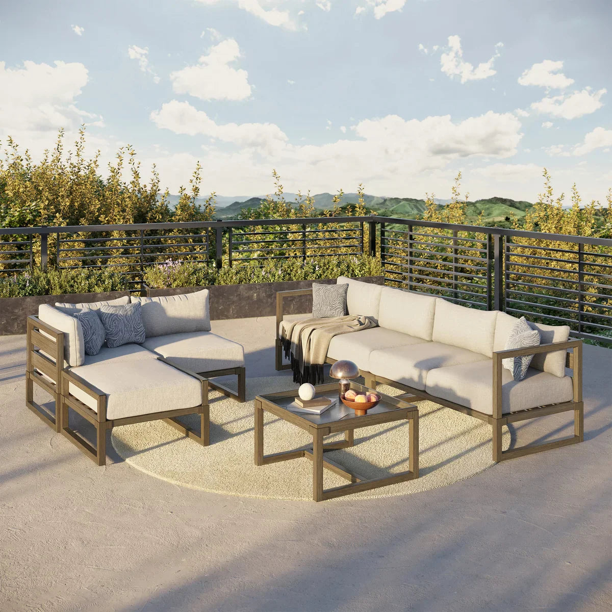 Preston 6-piece Outdoor Patio Sectional