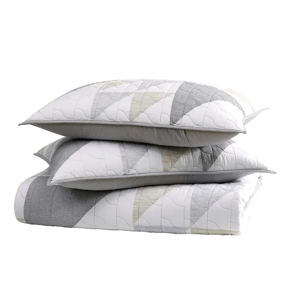 Origami Pieced Starlight Patchwork 3-piece Quilt Set