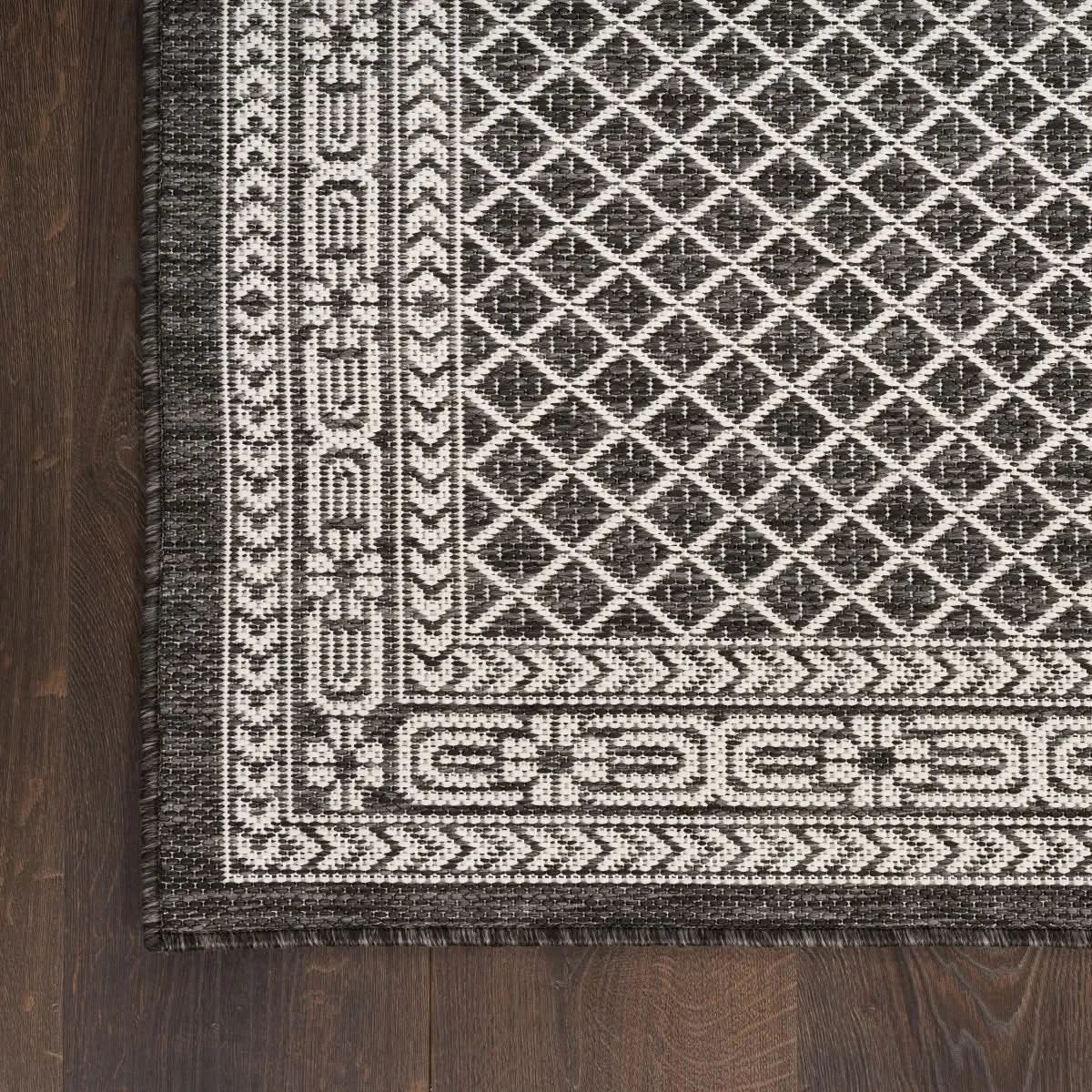 Nourison Garden Spring Indoor/Outdoor Rug Collection, Meadow Black