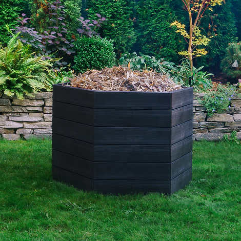 Exaco Triple ERGO Raised Garden Bed & Open Composter Kit