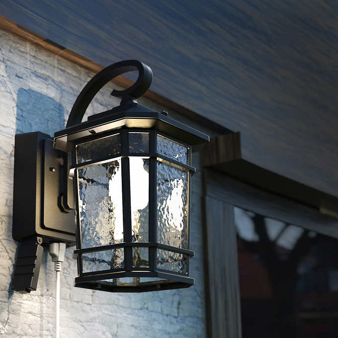 Koda Outdoor LED Wall Lantern with Power Outlet