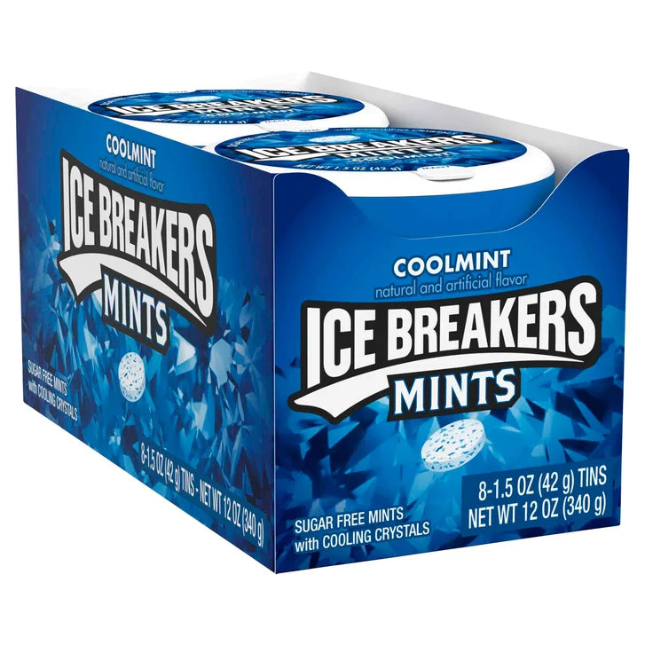 Ice Breakers Mints, Cool Mint, 1.5 oz, 8-count