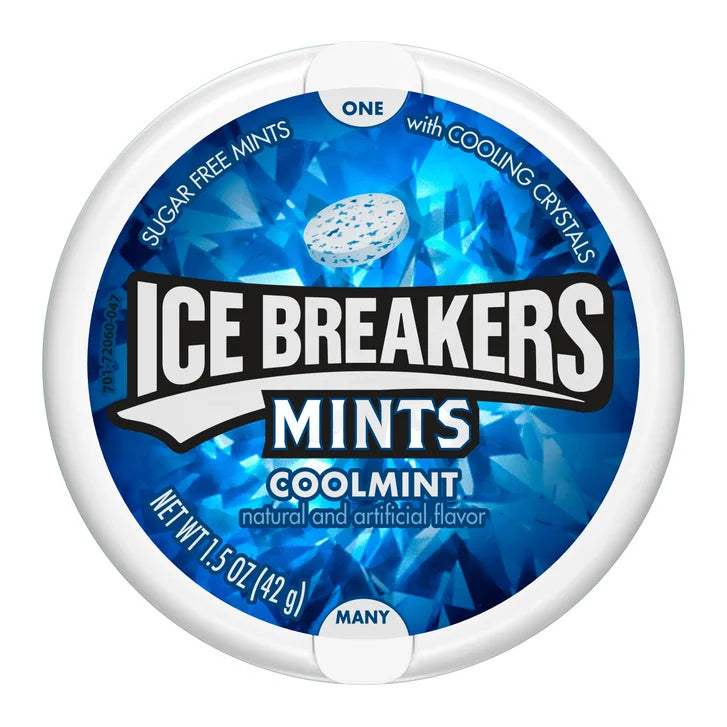 Ice Breakers Mints, Cool Mint, 1.5 oz, 8-count