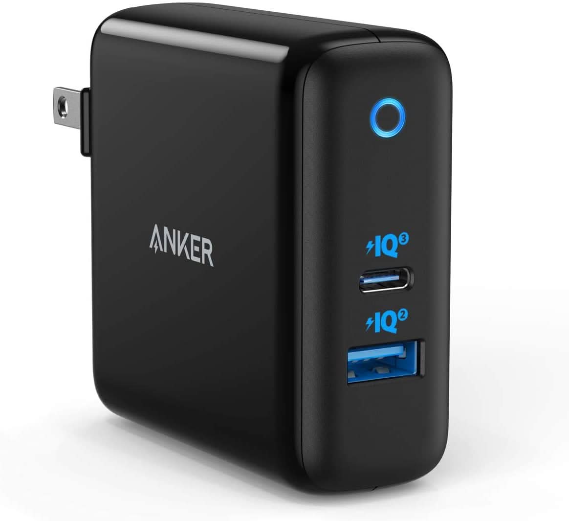 Anker 60W GaN Charger, PowerPort Atom III, iPhone 13/12 Compatible, White/Black