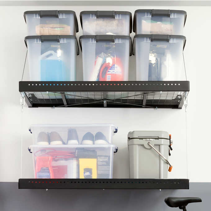 NewAge Products Pro Series 2 ft. x 4 ft. Wall Mounted Steel Shelf, 2-pack