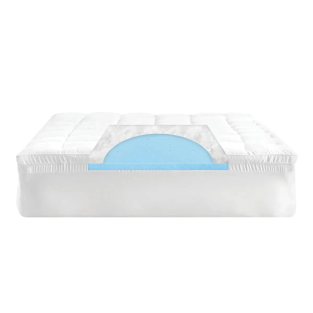 Bodipedic 4" Hybrid Memory Foam and Fiber Mattress Topper