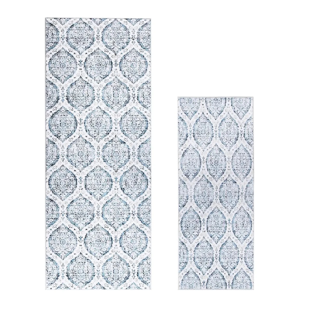 Wyatt & Ash Washable Runner and Accent Rug, Alisha, 2-pack