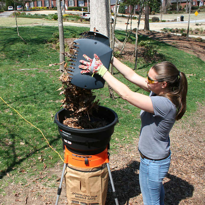 22" Corded Electric Leaf Shredder With Accessory Kit