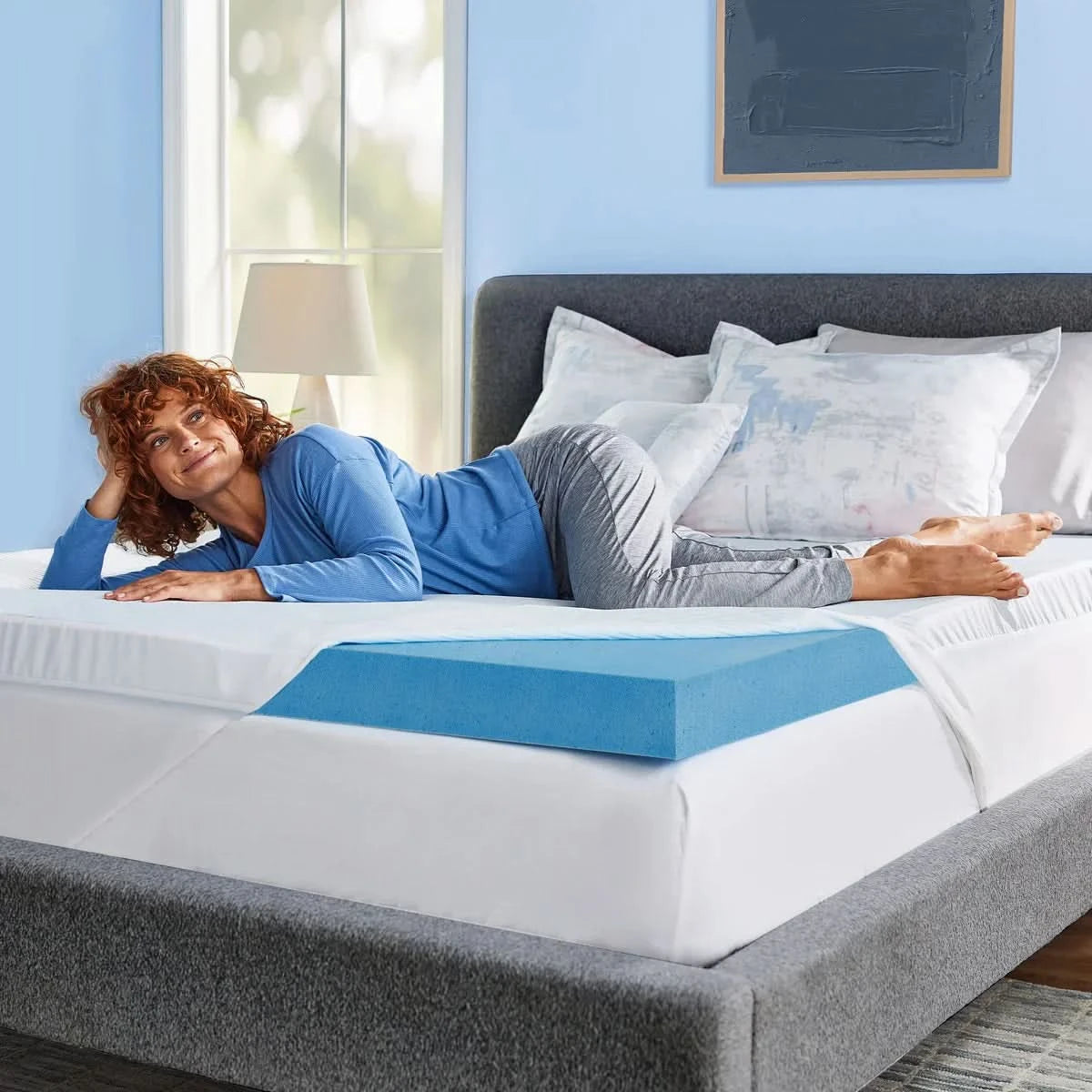 Novaform Soothing Cool Plus Gel Memory Foam Mattress Topper