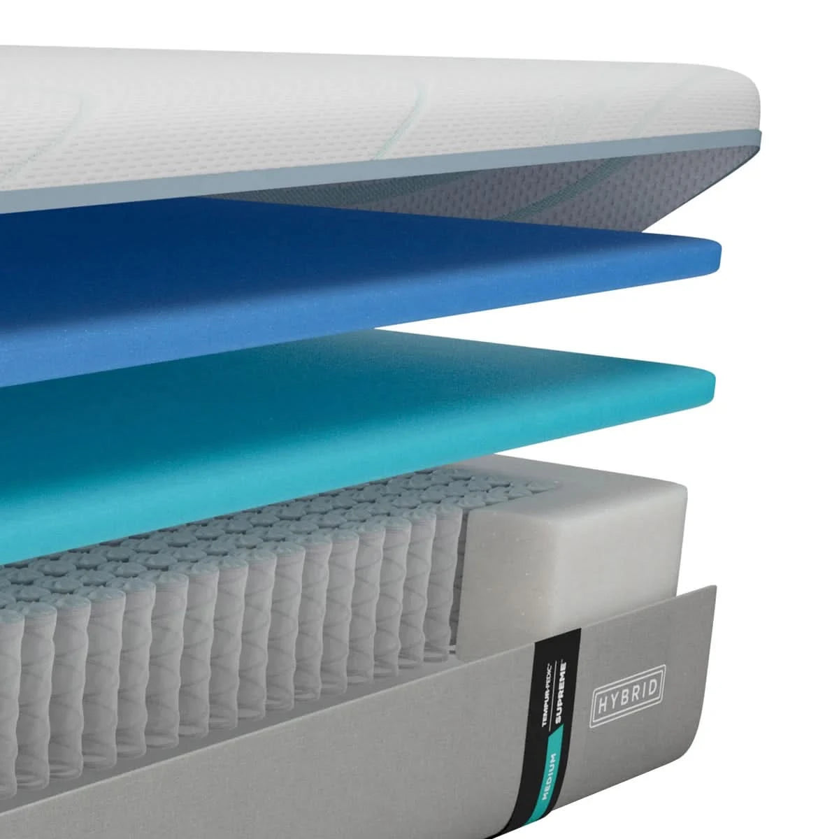 Tempur-Pedic Supreme 11.5" Medium Hybrid Mattress and Foundation