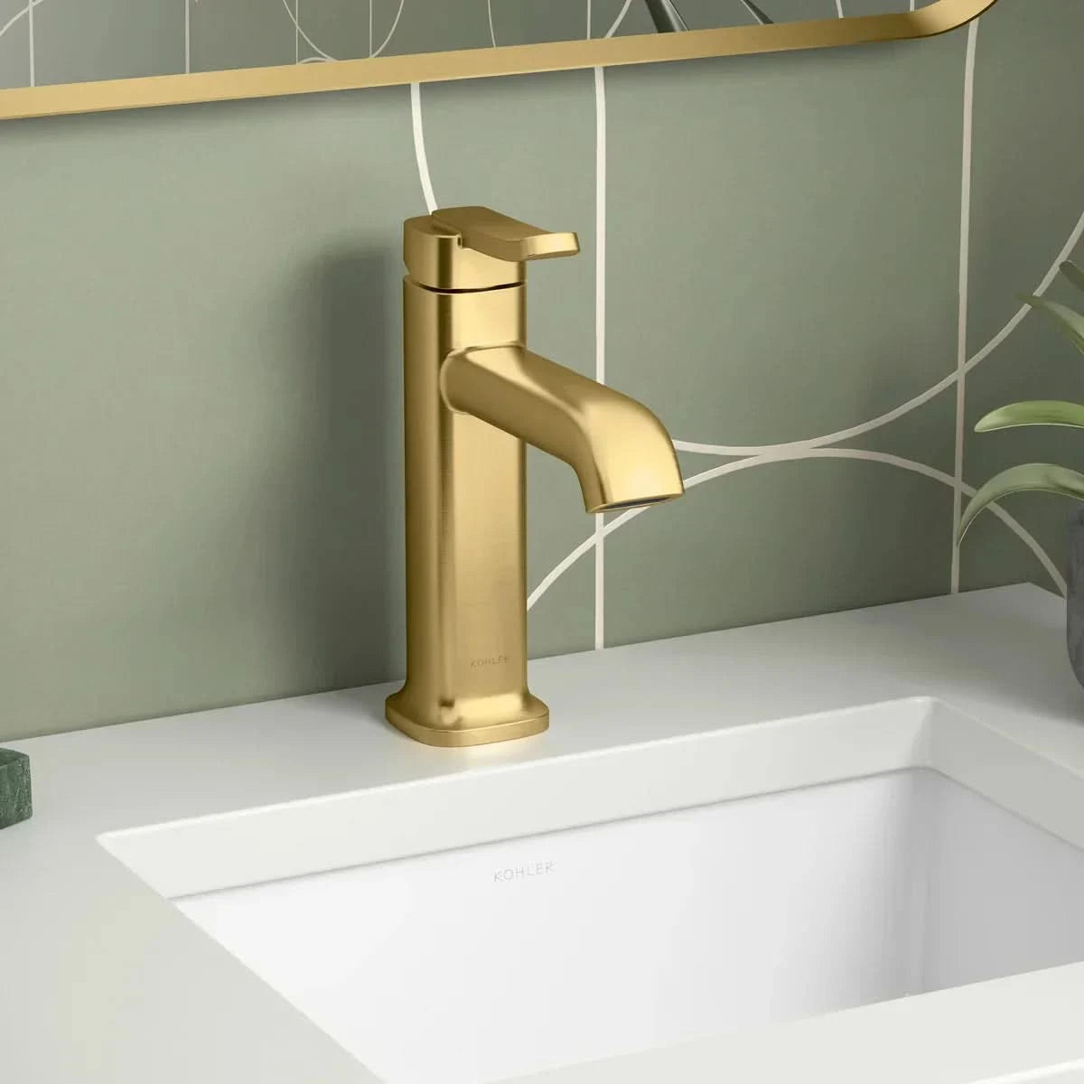 Cordate Single-handle Bathroom Faucet