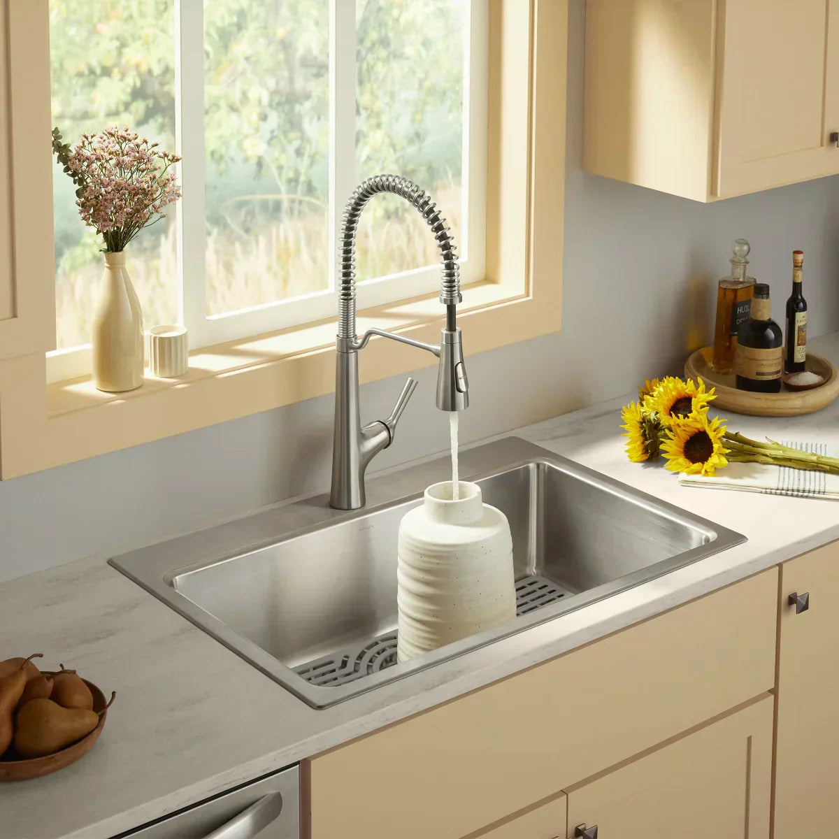 Kohler Pro-Function Kitchen Sink Kit - With Vibrant Stainless or Matte Black Faucet