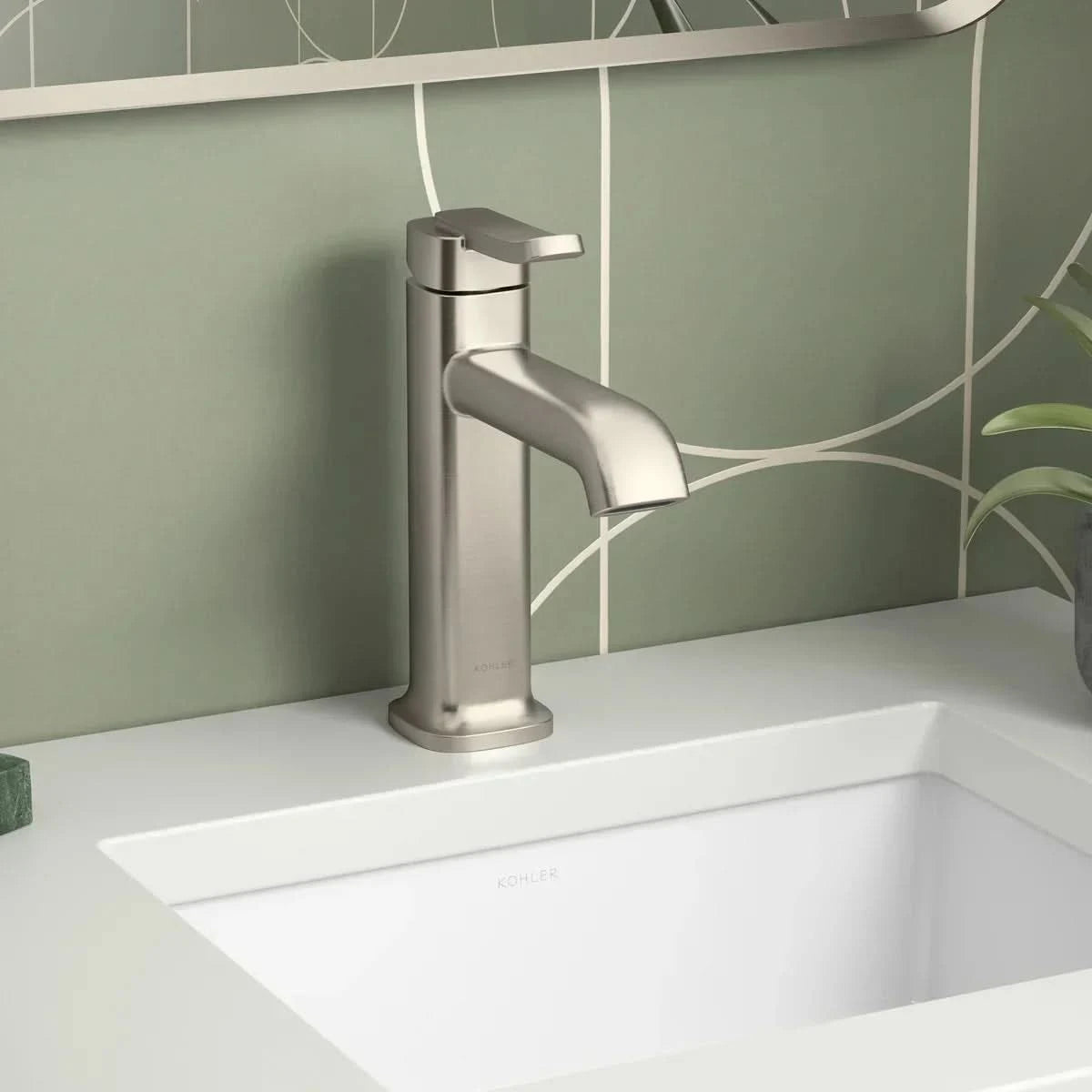 Cordate Single-handle Bathroom Faucet