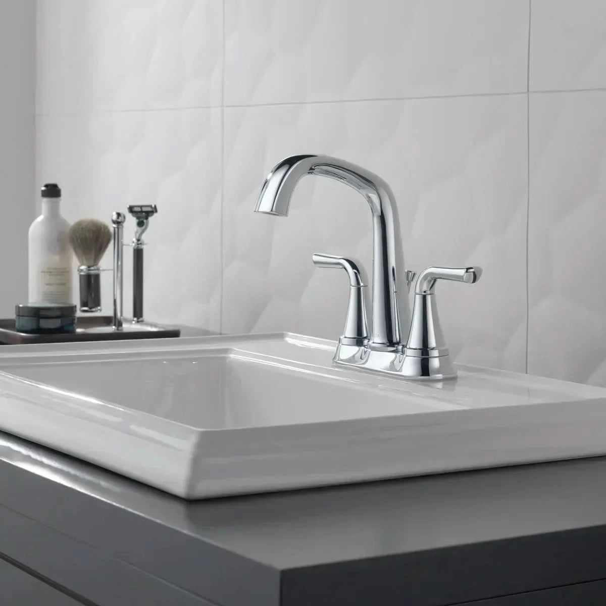 Delta Larkin Two Handle Centerset Bathroom Faucet