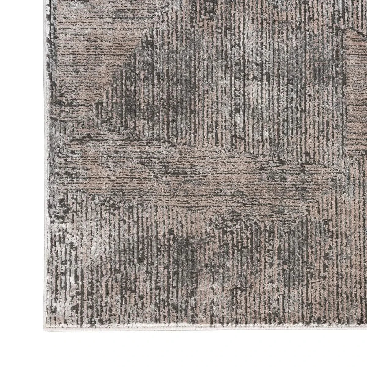 Calvin Klein Luminosity Black Ivory Area Rug, 6' 6" x 9' 2"