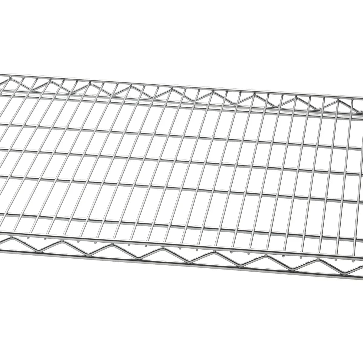 TRINITY EcoStorage 4-Tier Wire Shelving Rack with Wheels, 48" x 18" x 72" , NSF, Chrome Color