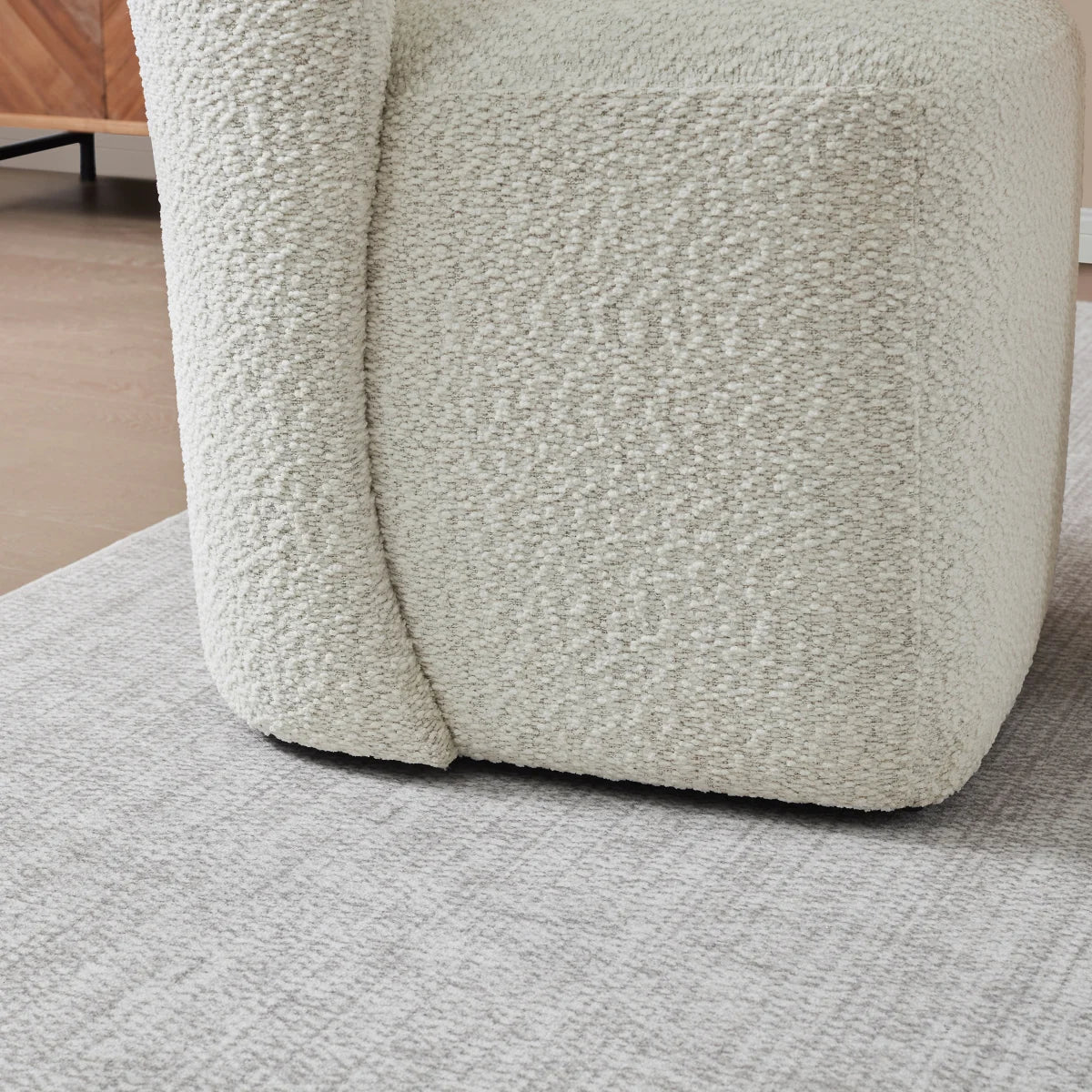 Blair Fabric Armless Dining Chair with Casters