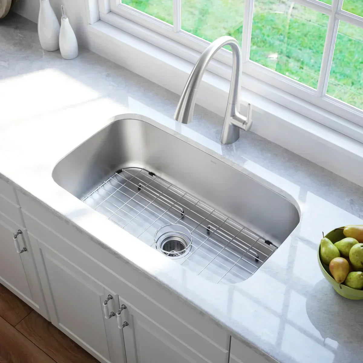 KRAUS Undermount Single Bowl Stainless Steel Kitchen Sink