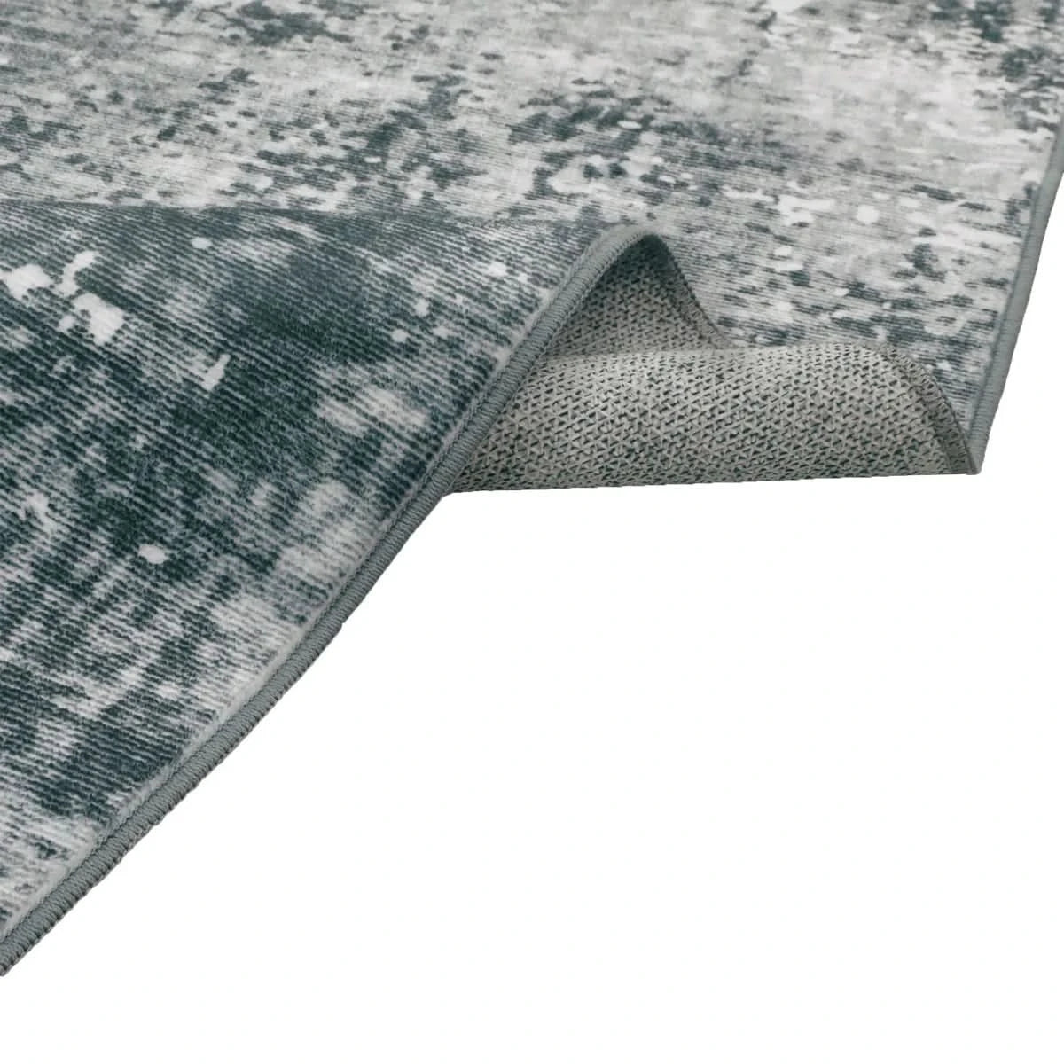 Wyatt & Ash Washable Washable Indoor Area Rug, Jayden Gray 7'10" x 10"