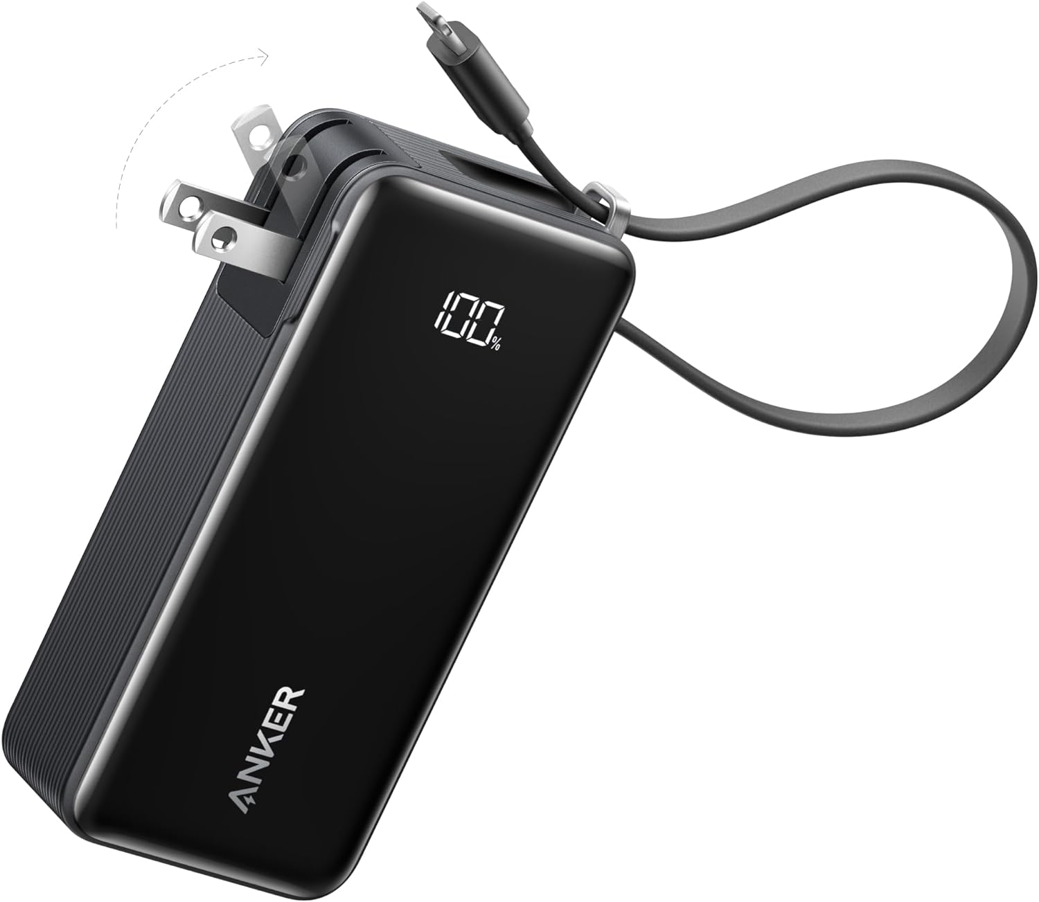 Anker Nano 3-in-1 Power Bank, Built-in Lightning Cable