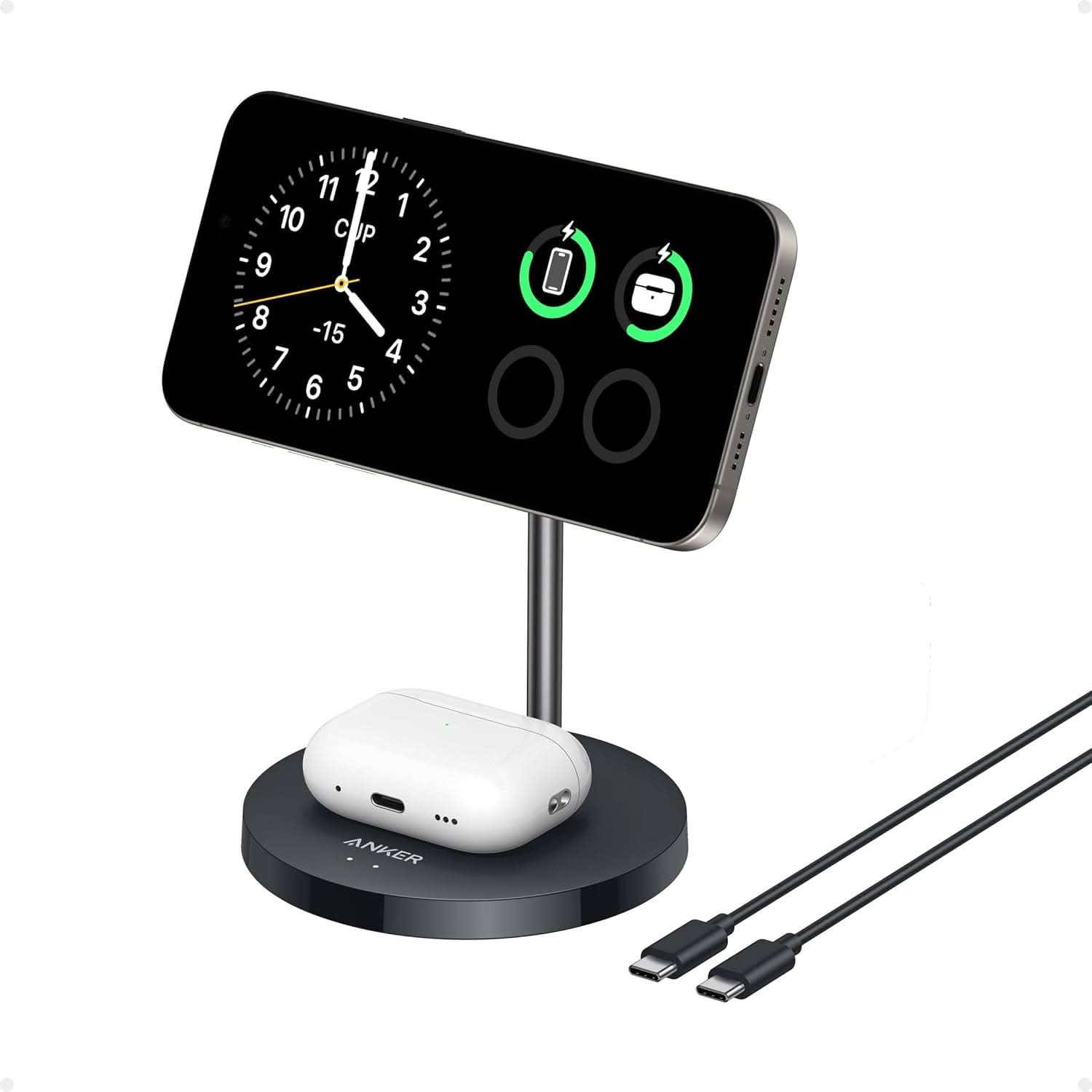 Anker MagGo Wireless Charger (2-in-1, Stand)