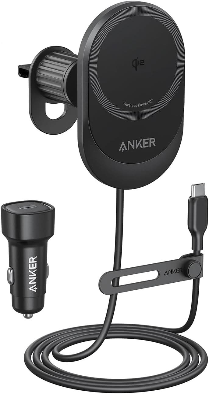 Anker MagSafe Wireless Car Charger Compatible, MagGo Fast 15W Car Charger