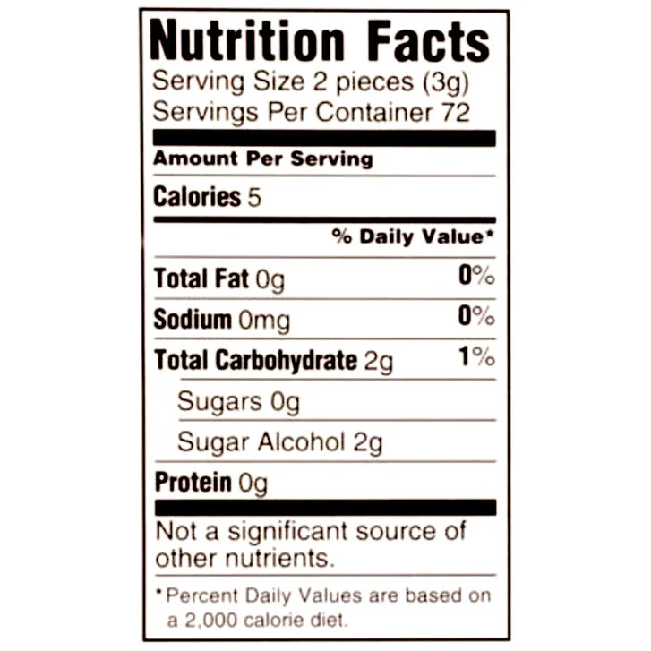 Trident White Sugar Free Gum, Wintergreen, 16 Pieces, 9-count