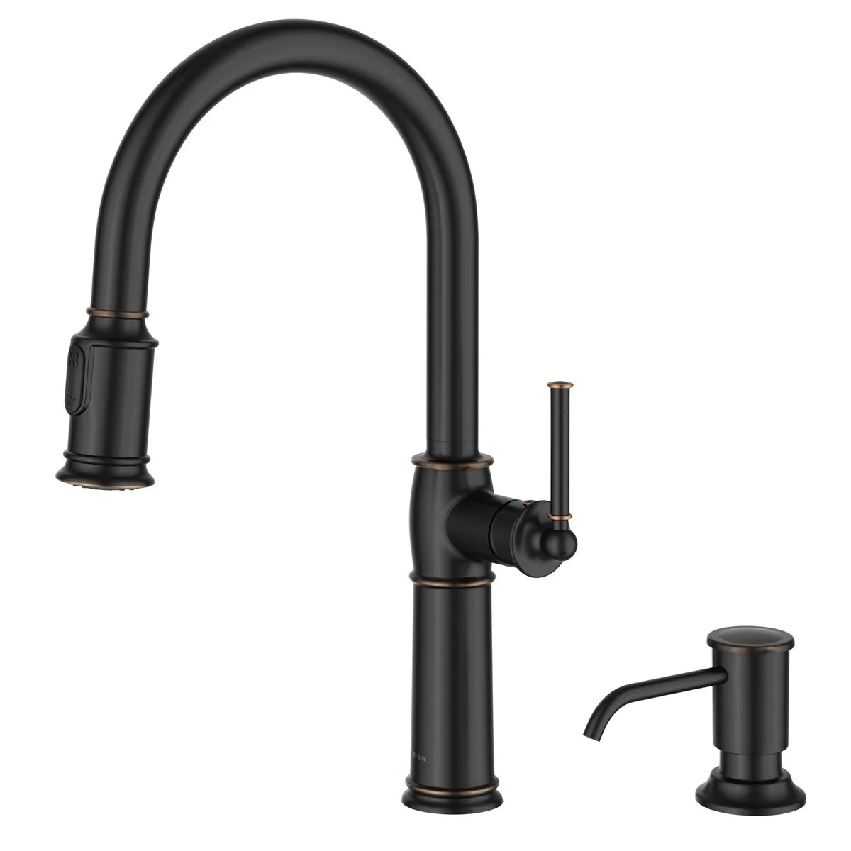 KRAUS Pull-Down Kitchen Faucet and Soap Dispenser