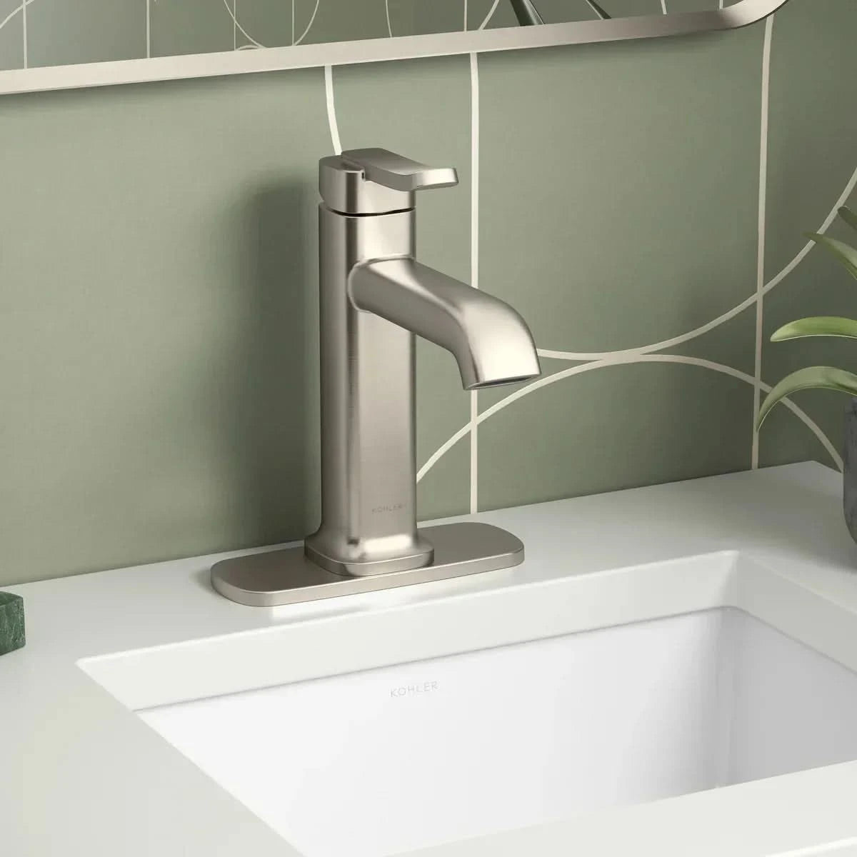 Cordate Single-handle Bathroom Faucet