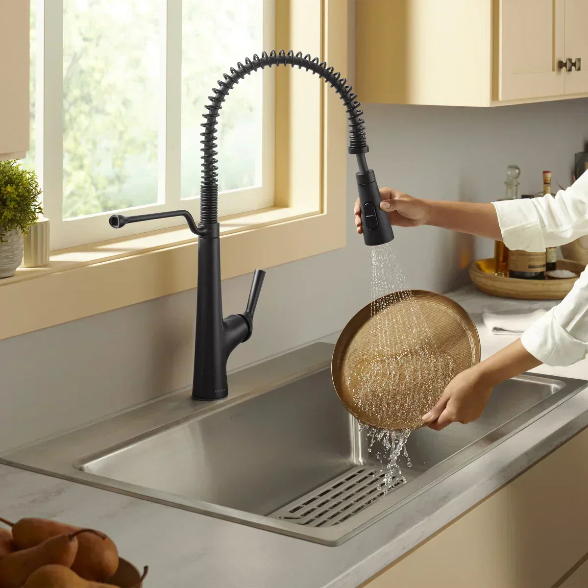Kohler Pro-Function Kitchen Sink Kit - With Vibrant Stainless or Matte Black Faucet