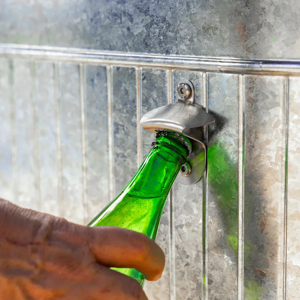 80-Qt Galvanized Steel Rolling Cooler with Wheels