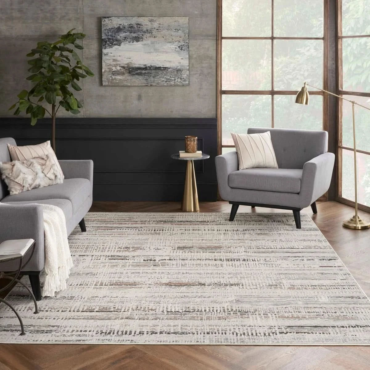 Nourison Arctic Area Rug Collection, Denali